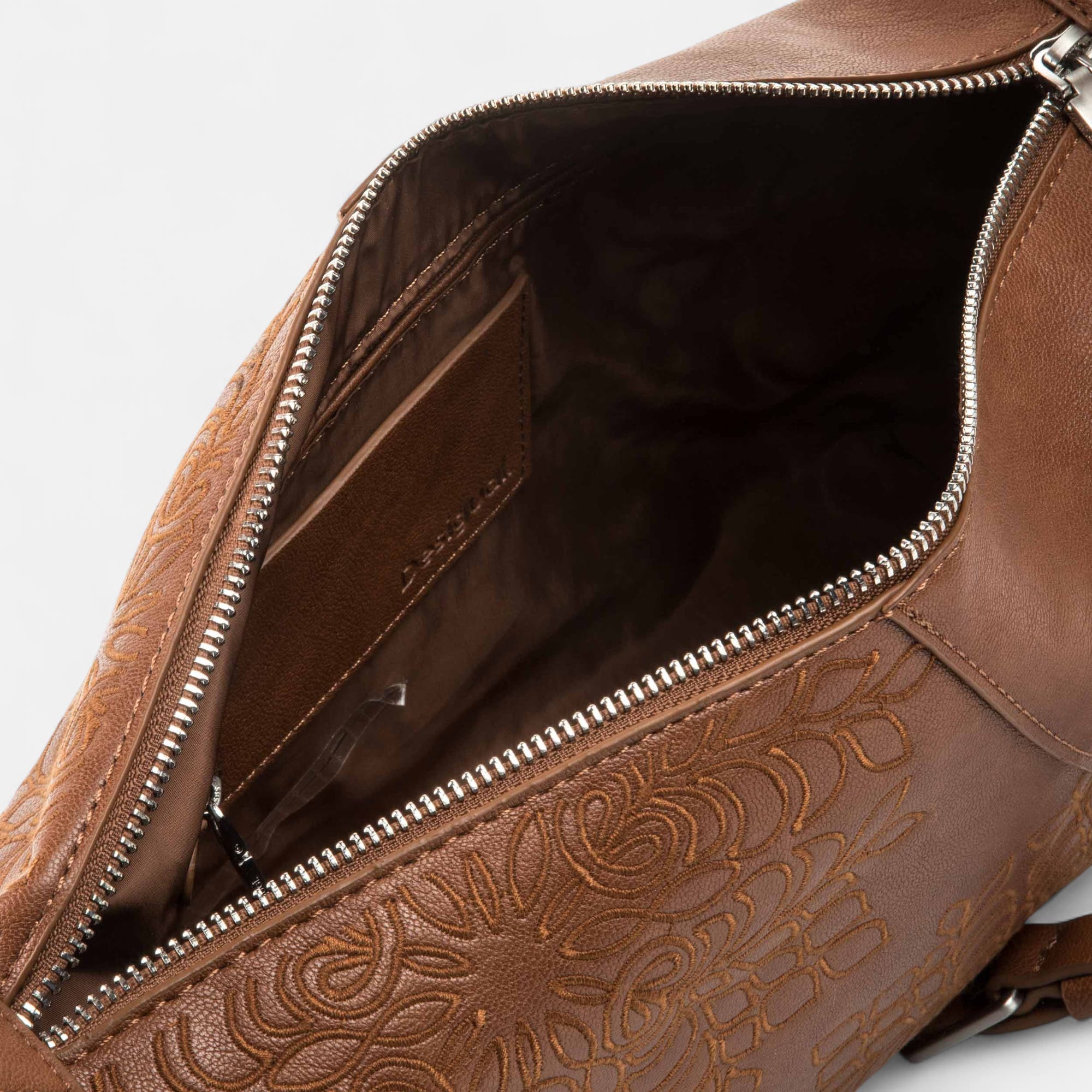 Sac de shopping cognac