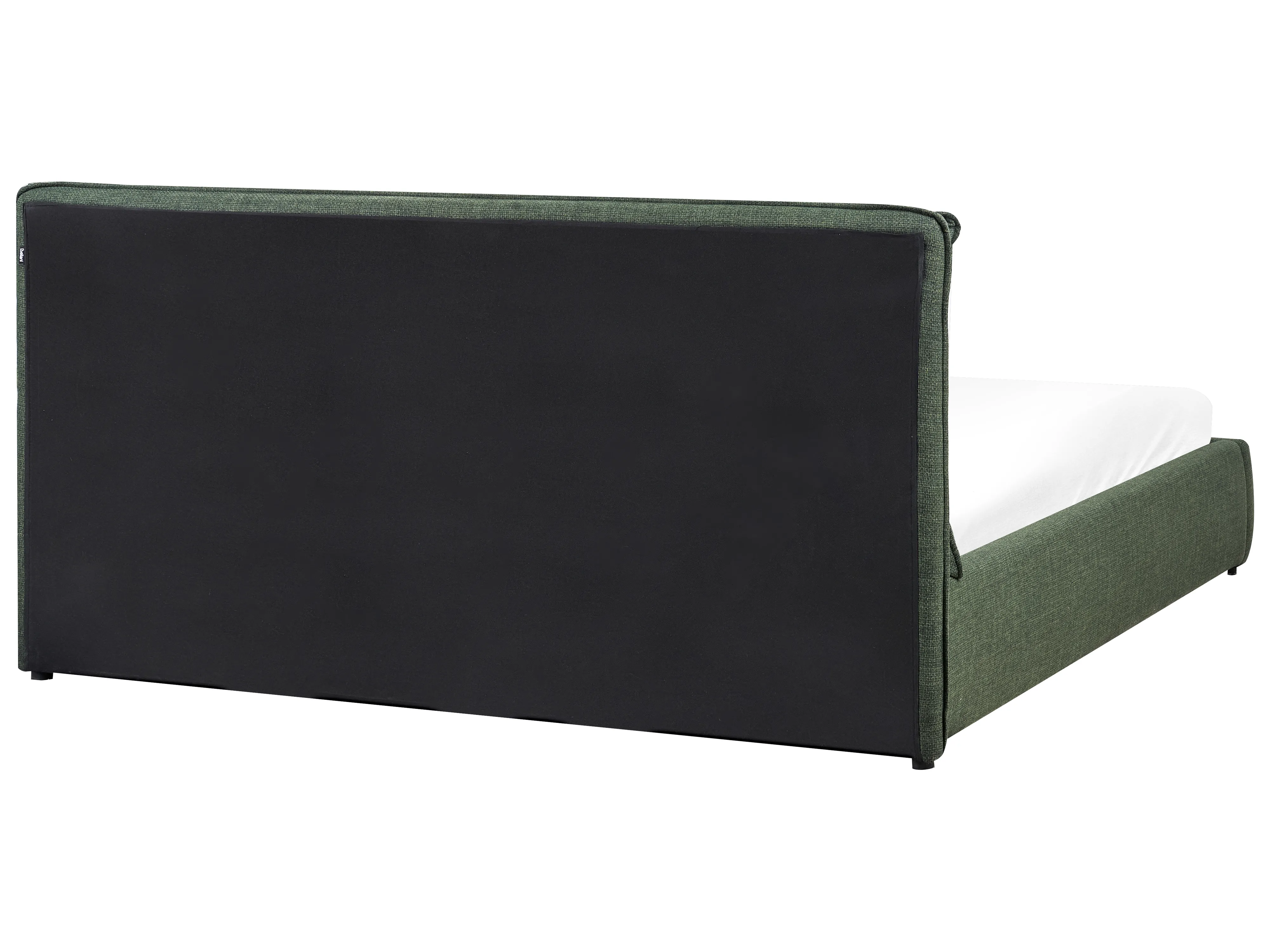 Bed met opbergruimte Stof BAJONNA 180 x 200 cm Donkergroen