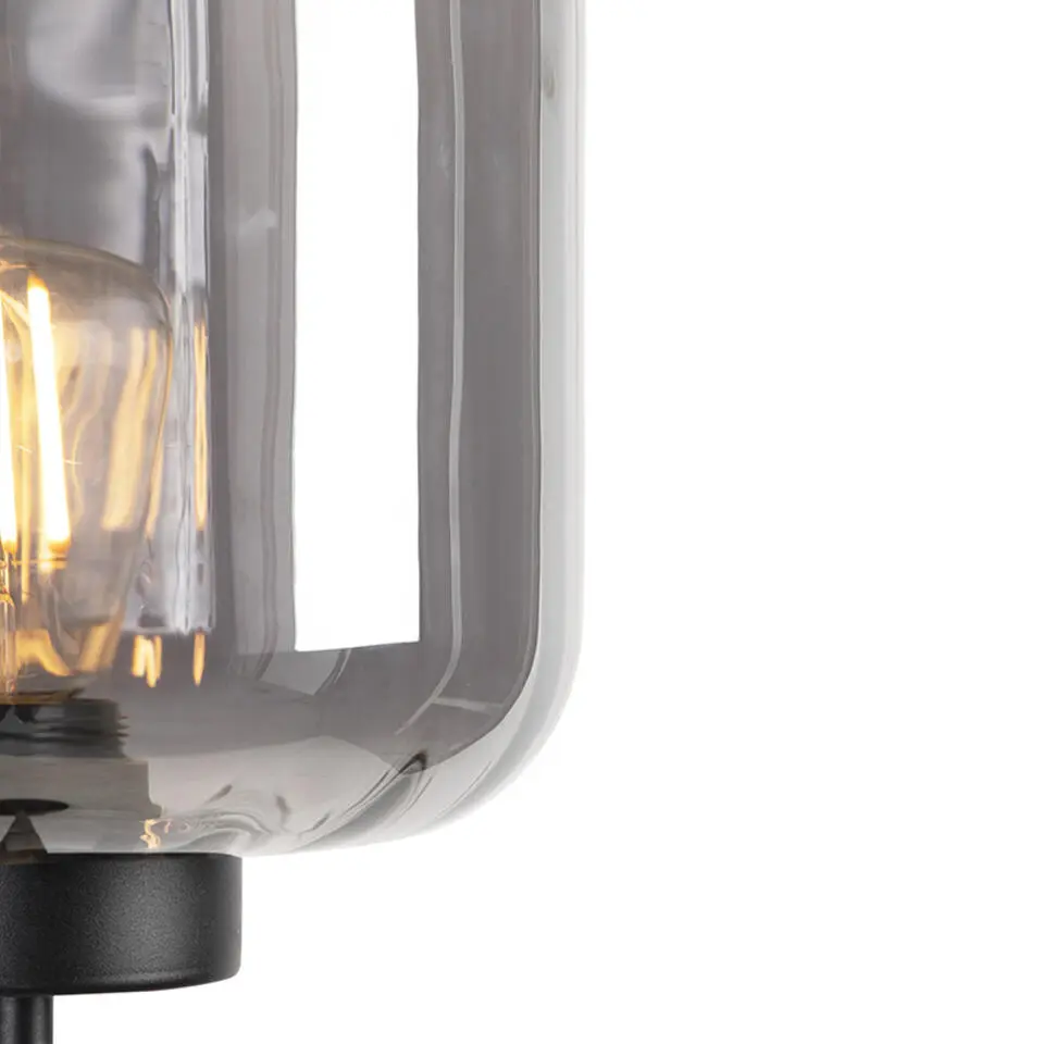 Qazqa vloerlampen qara zwart e27