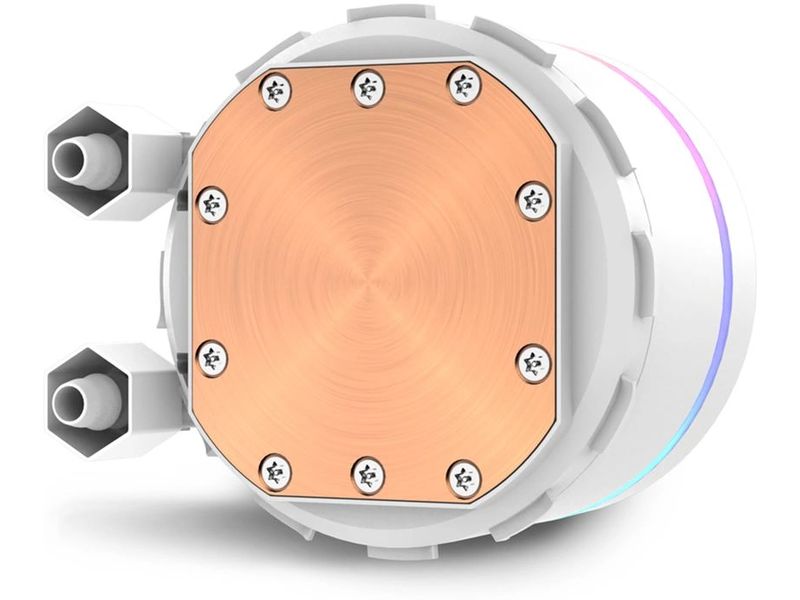 Sharkoon Wasserkühlung S90 RGB Weiss Kompakte All-in-One-Wasserkühlung mit einem 360-Millimeter-Radiator