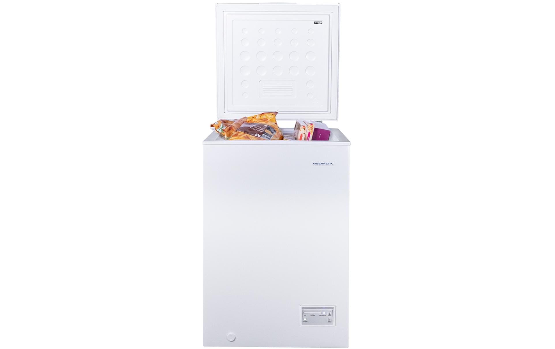 Gefriertruhe GT96 Weiss<br>Tiefkühltruhe mit Ablagekorb