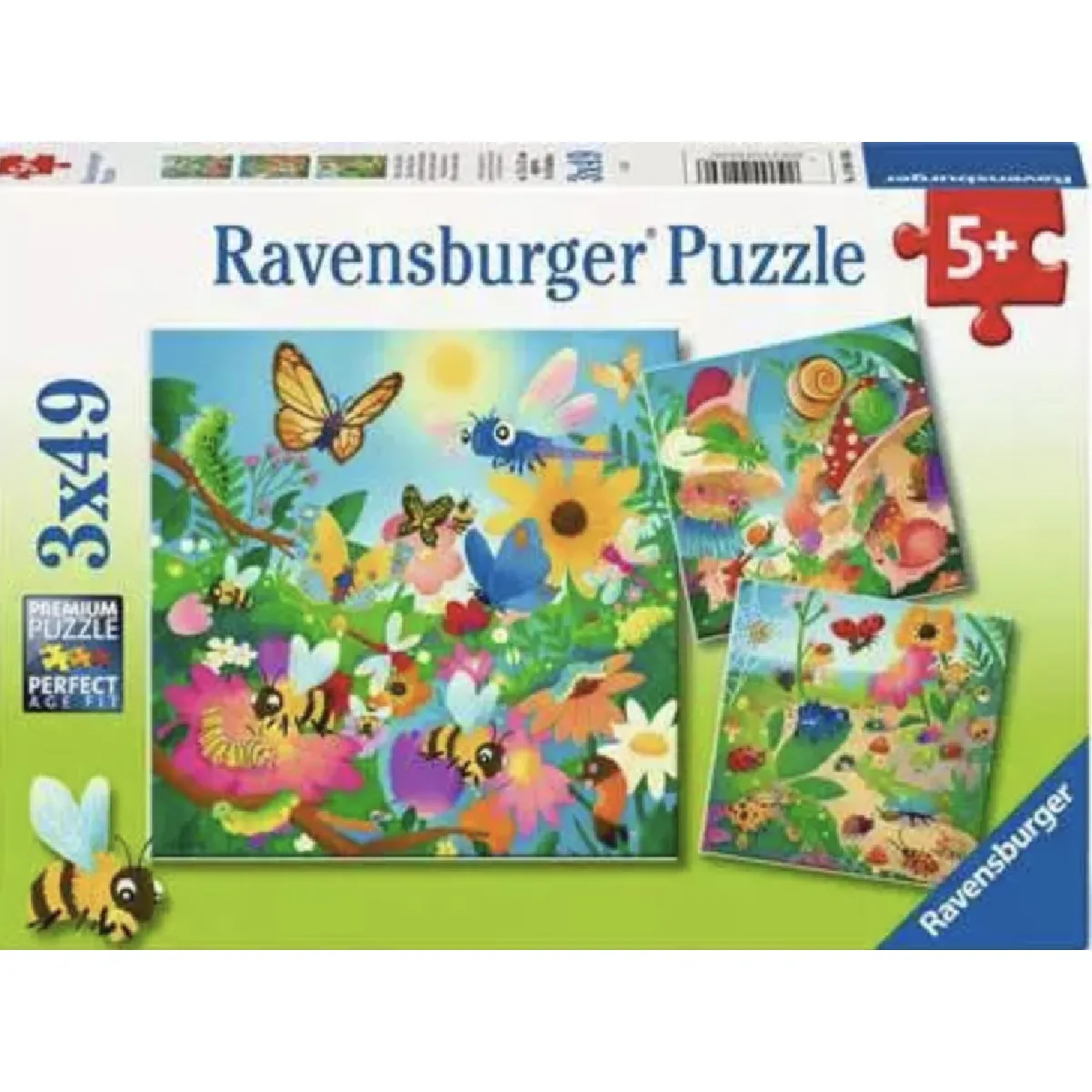 Ravensburger Puzzle 3x49 - Monde des insectes