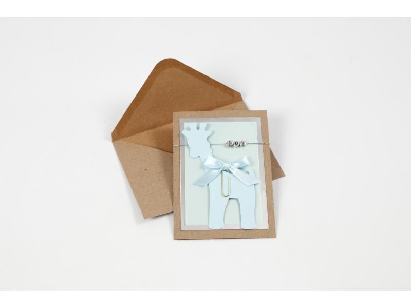 Creativ Company Blankokarte 15 x 15 cm 50 Sets, Braun Karten Kraftpapier