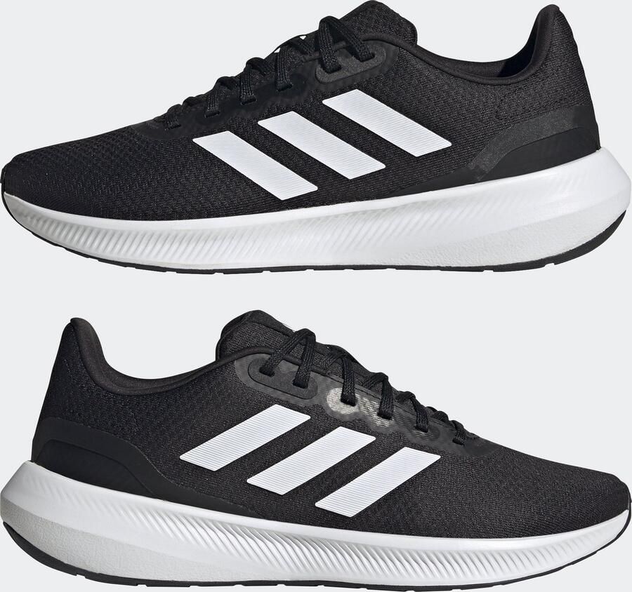 Adidas Performance Runfalcon 3.0 hardloopschoenen zwart wit