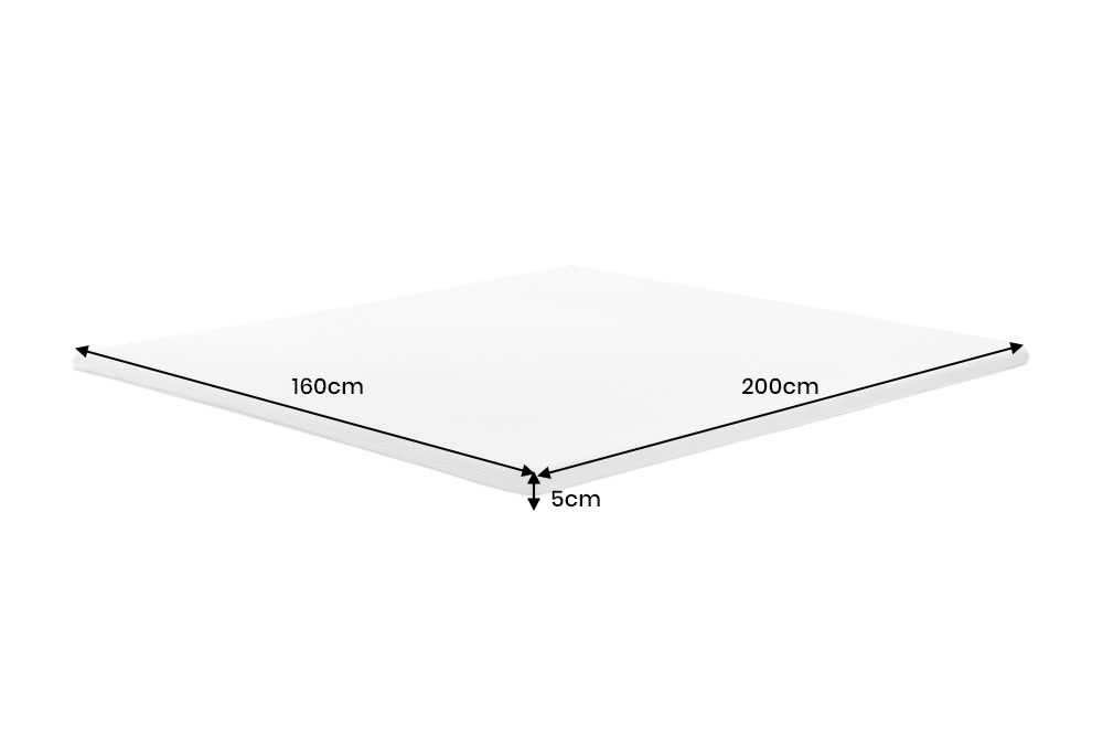 Design Topper CLOUD FLEX 160x200cm weiß