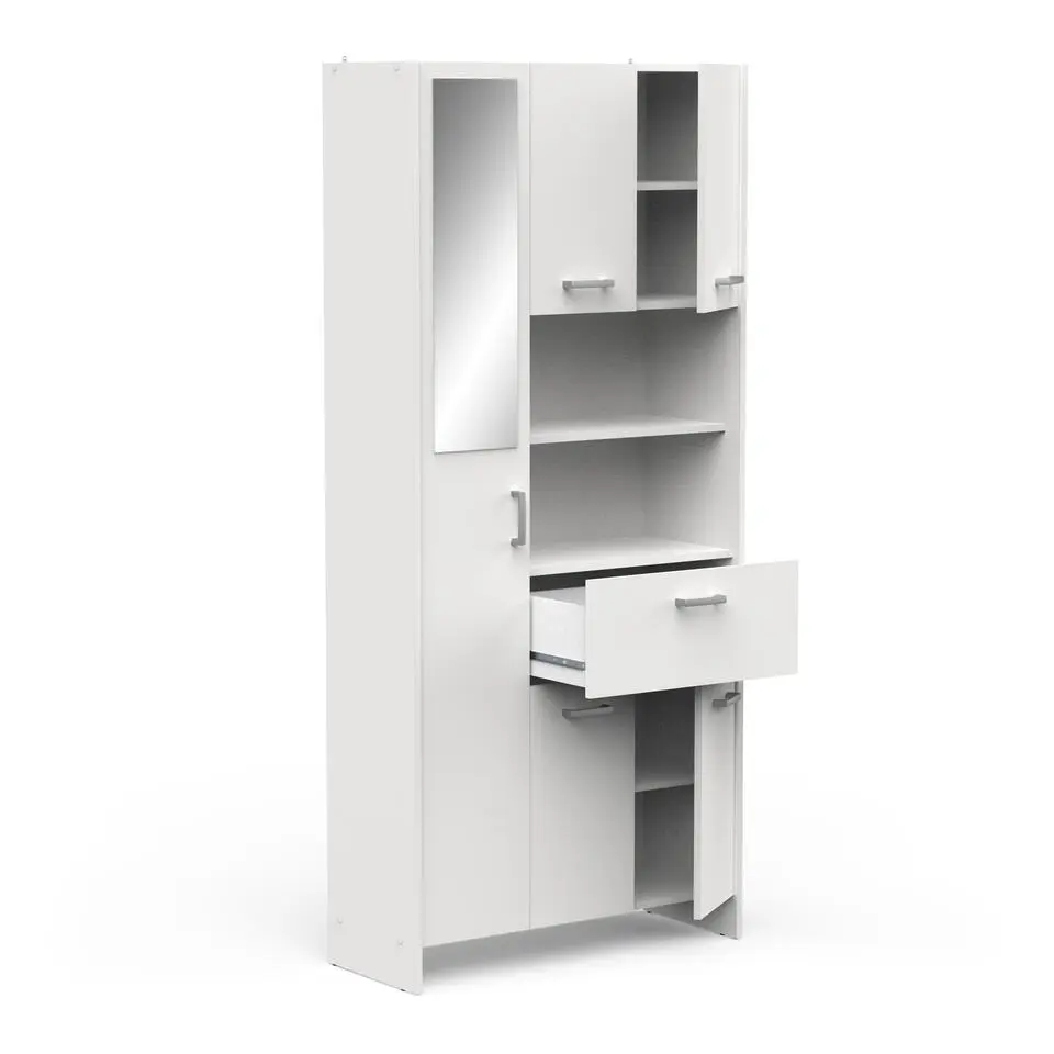 CBA Badkamerkast Coralie - 83,4 x 32,8 x 184,9 cm - Wit