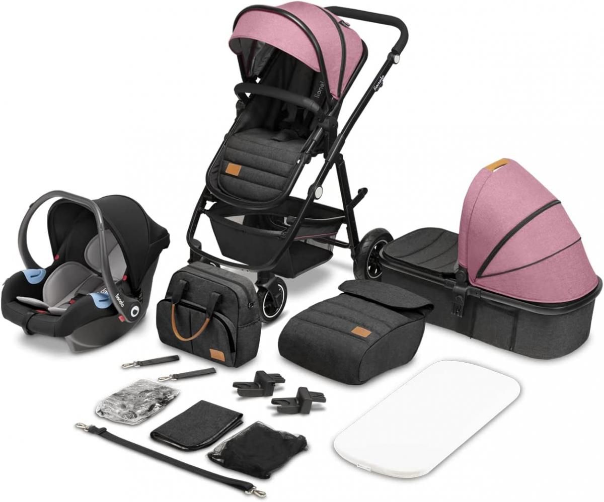 Poussette Multifonction Amber 3en1 Rose
