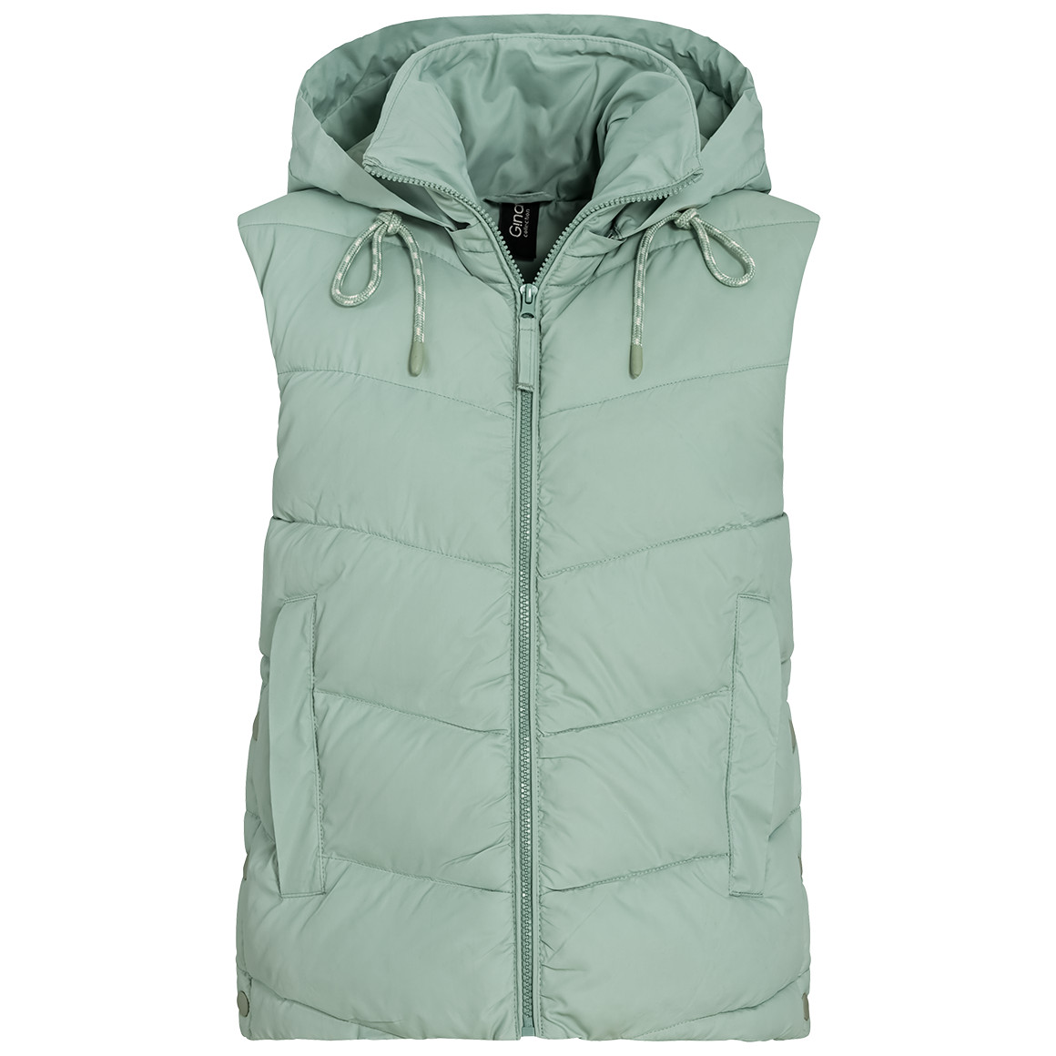 Gina Collection Damen Weste in Unifarben mintgrün