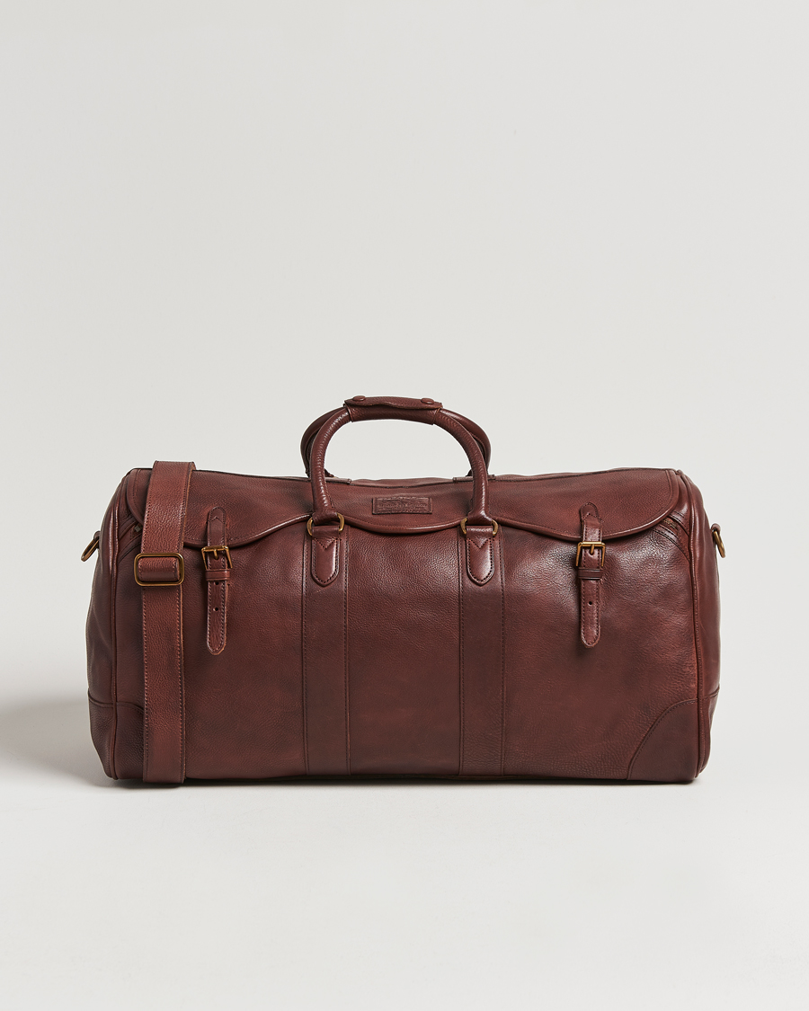 Polo Ralph Lauren Washed Leather Heritage Duffle Bag British Tan