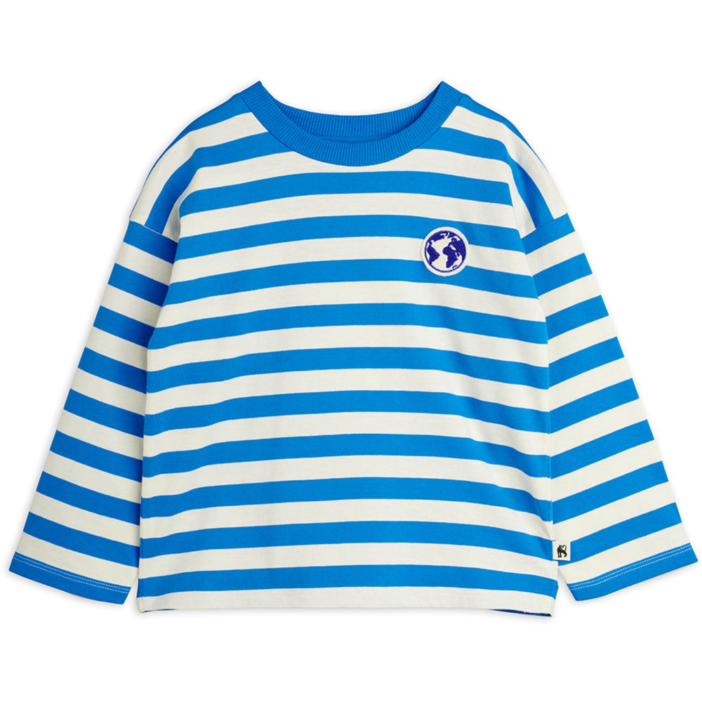 Køb Mini Rodini Blue Earth Yd Stripe Ls Tee