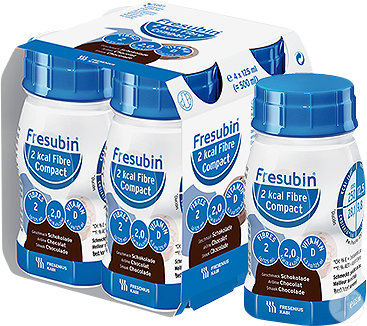 Fresubin 2kcal Fibre Compact Arôme Chocolat Flacons 4x125ml