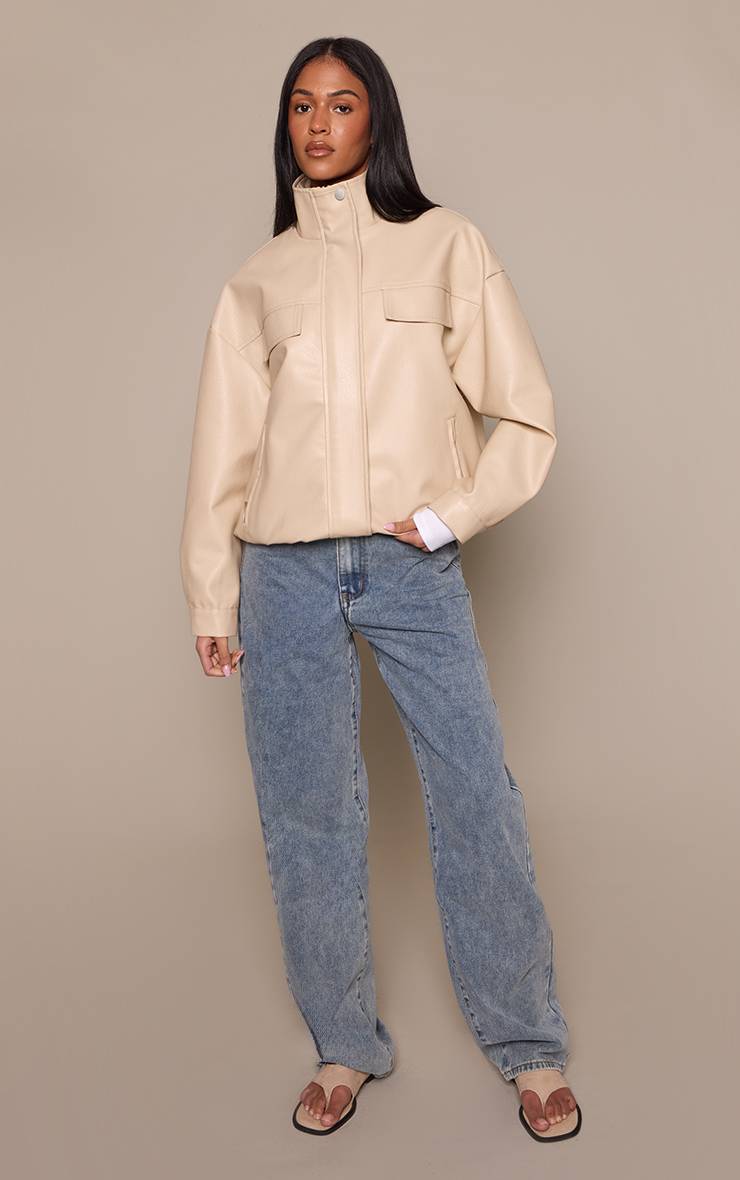 Vintage Bleach Wash Jean Boyfriend Ample Taille Haute Pour Grande Taille