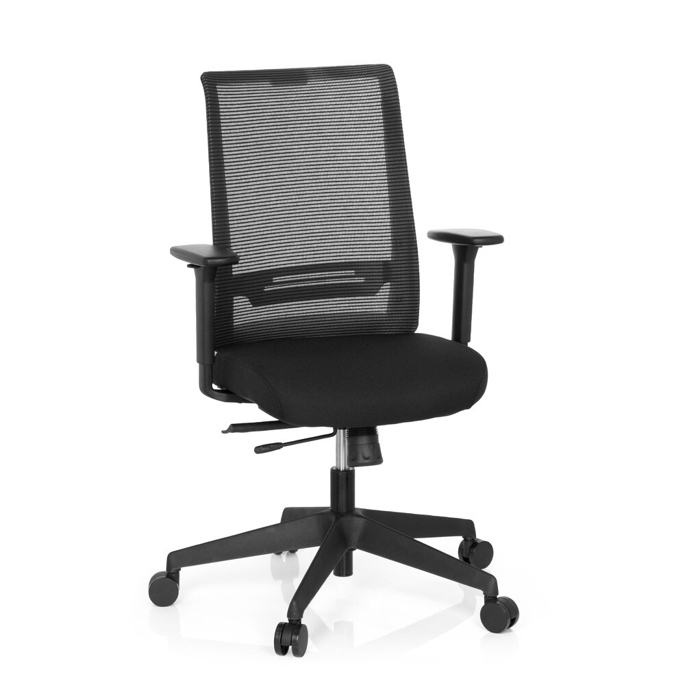 Profi Bürostuhl CONISTON Stoff/Netzstoff mit Armlehnen hjh OFFICE
