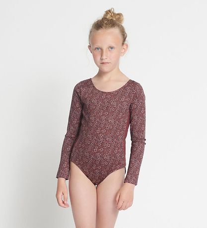 Rethinkit Turnanzug - Frida - Rose Brown Blumen