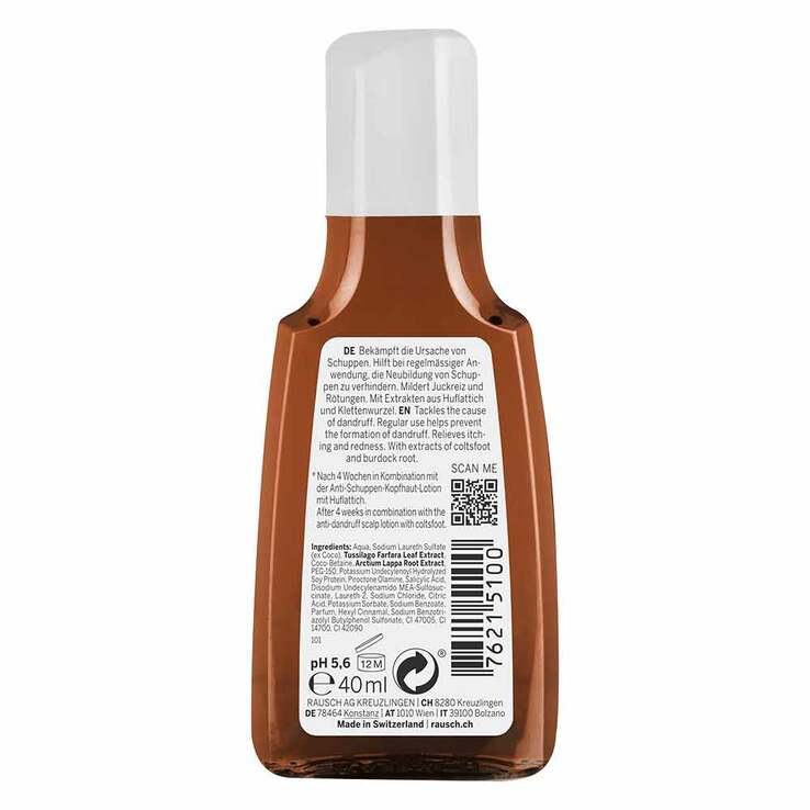 Rausch Anti-Schuppen-Shampoo mit Huflattich, 40 ml