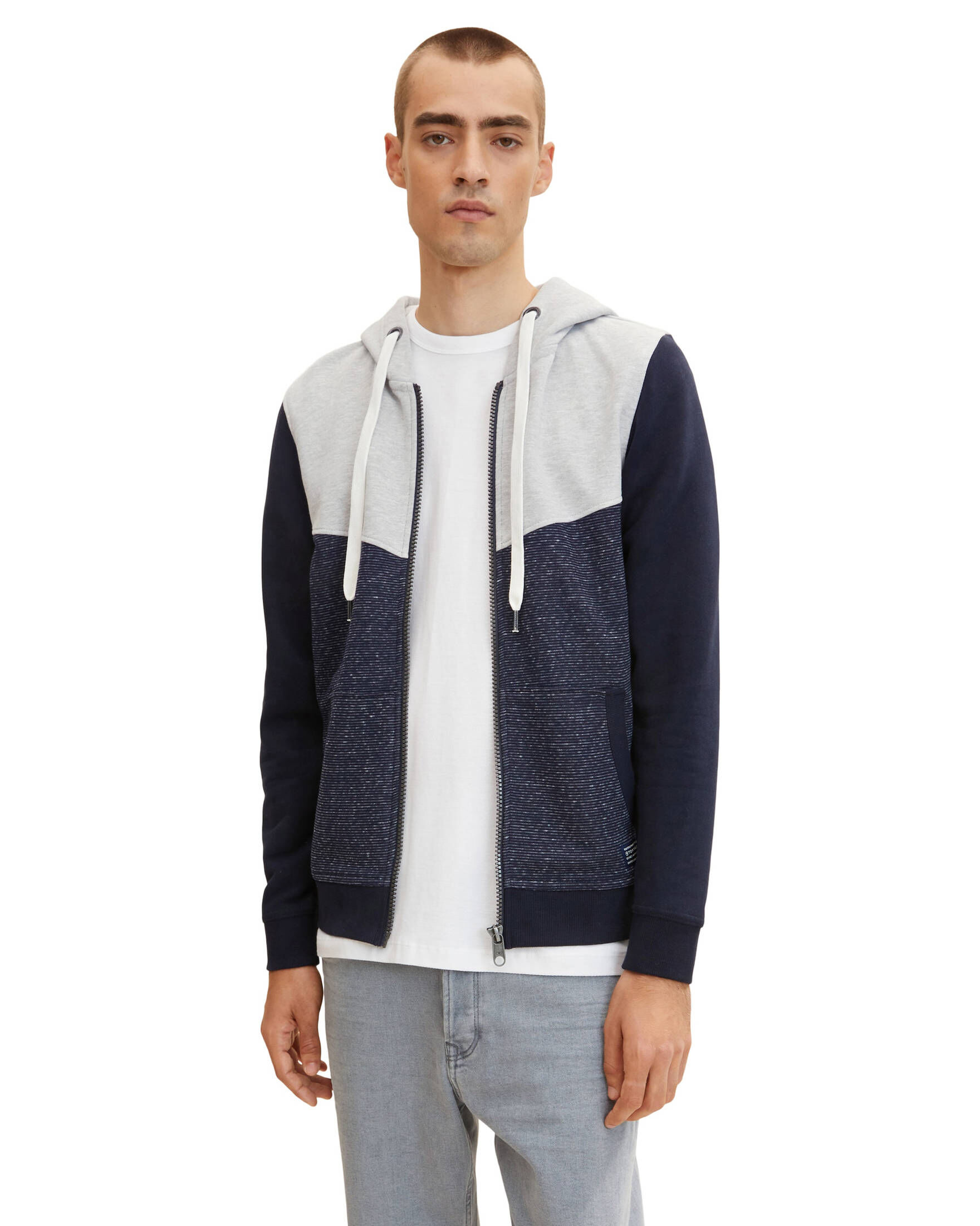 Tom Tailor| Herren Sweatjacke COLORBLOCK ZIPPER JACKET