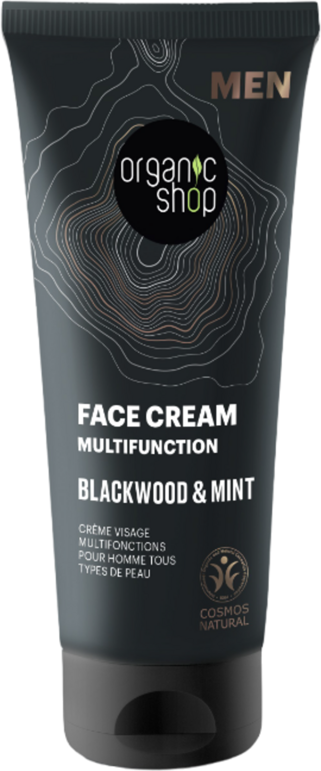 Organic Shop  MEN Multifunction Face Cream Blackwood & Mint, 75 ml