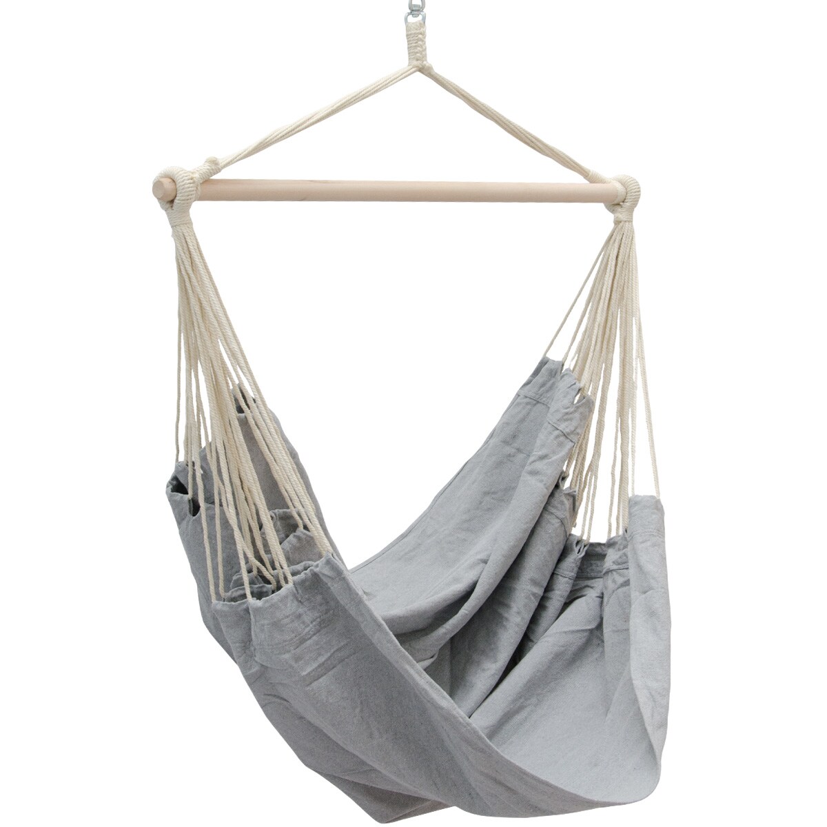 XXL Hängesessel 185x130cm Hängestuhl 2 Personen Hängesitz bis 150kg Baumwolle Hängematte 360° Swifel