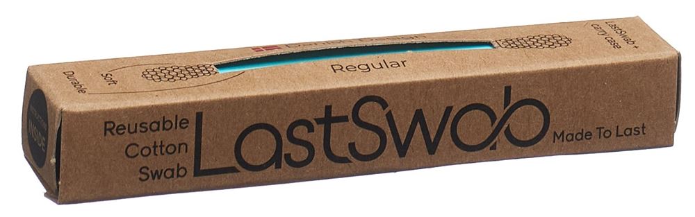 LASTSWAB Basic wiederverwendbares Wattestäbchen<br>1 Stück, delphintürkis