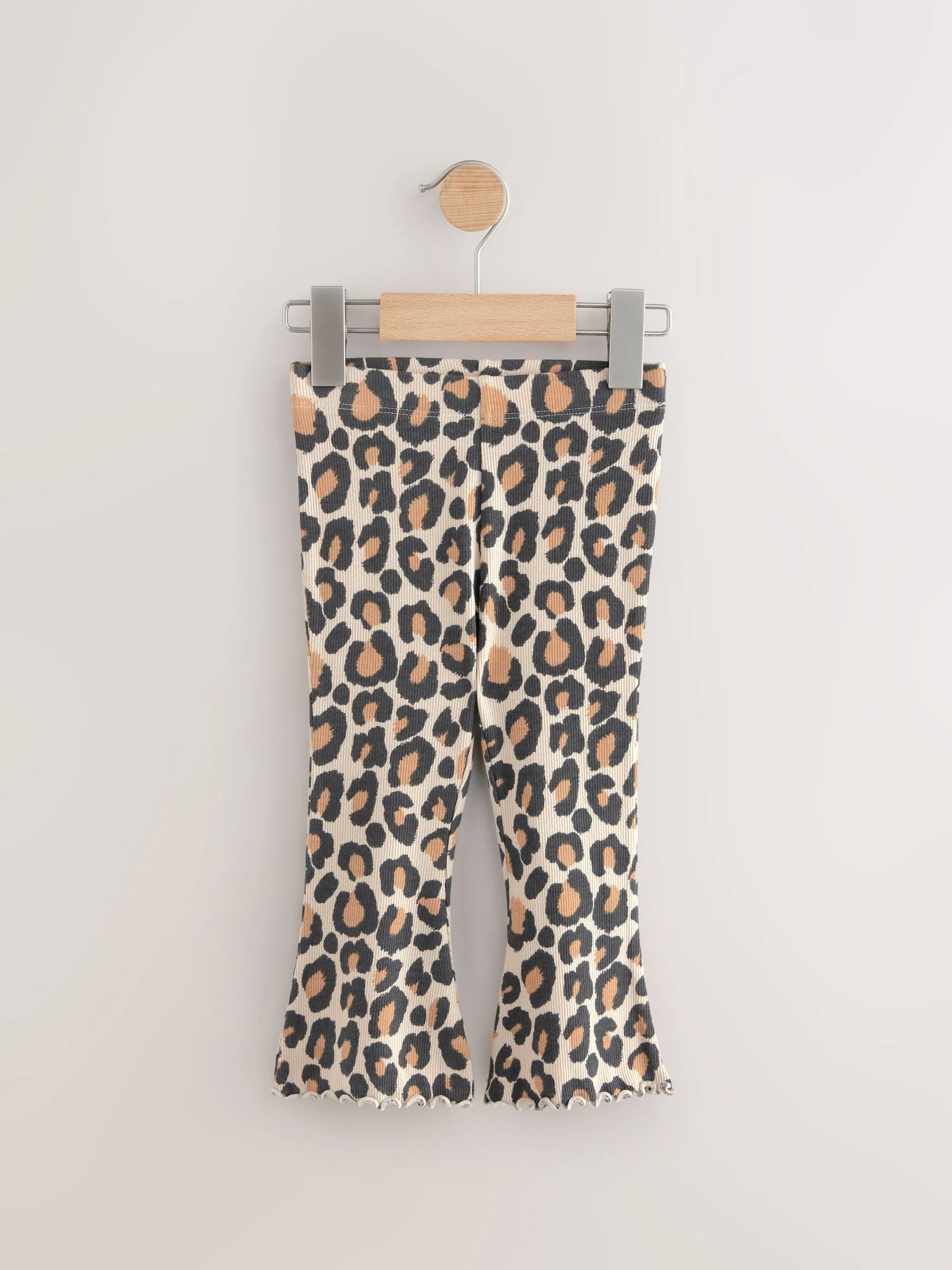 Neutraal dierenprint - Flare leggings 3 stuks (3mnd-7jr)