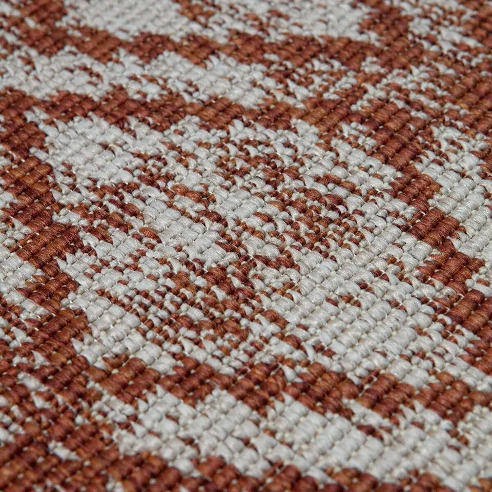 Eva Interior Buitenkleed Rond Frost - Roest - dubbelzijdig 200cm