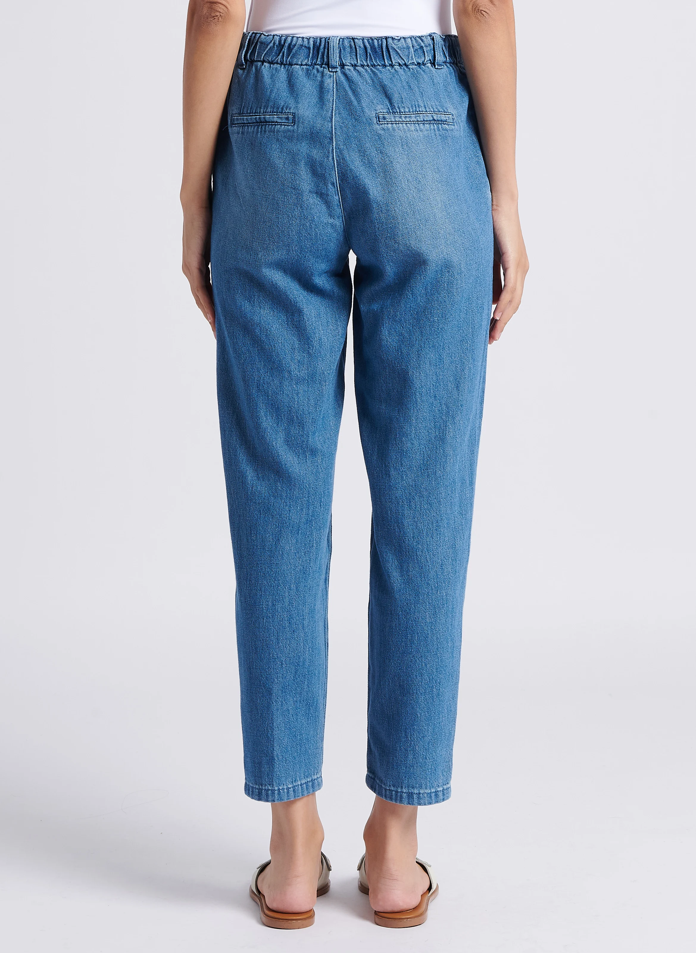 SABIL - Jean droit en coton | Bleu