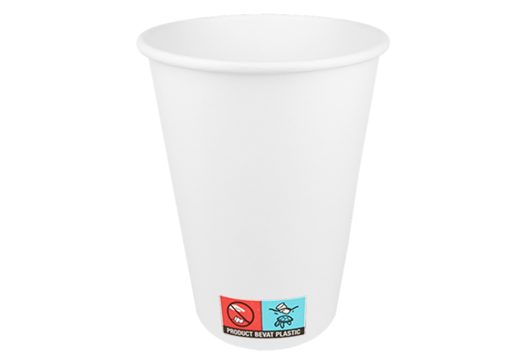 Kartonnen koffiebeker 360cc 12oz Ø90mm wit