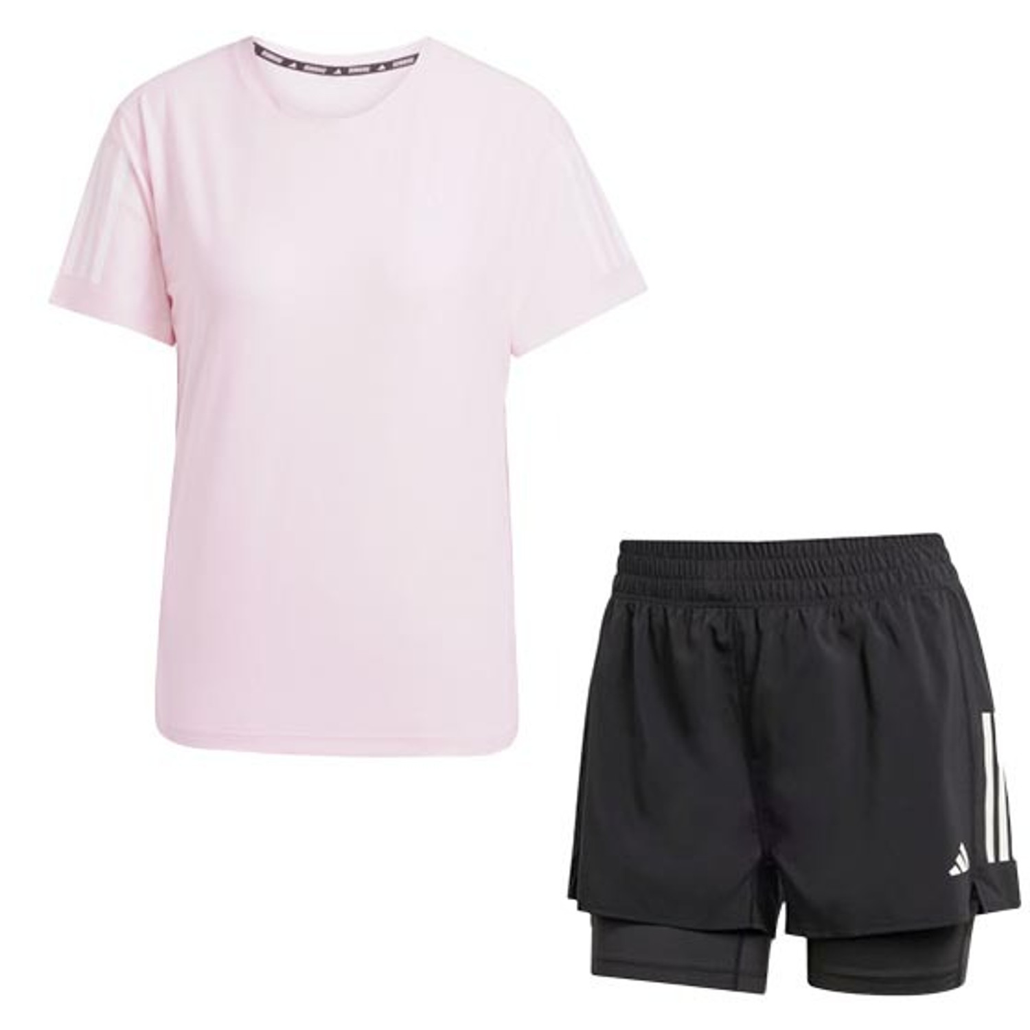 adidas OTR Tee 2in1 Short Set Dames
