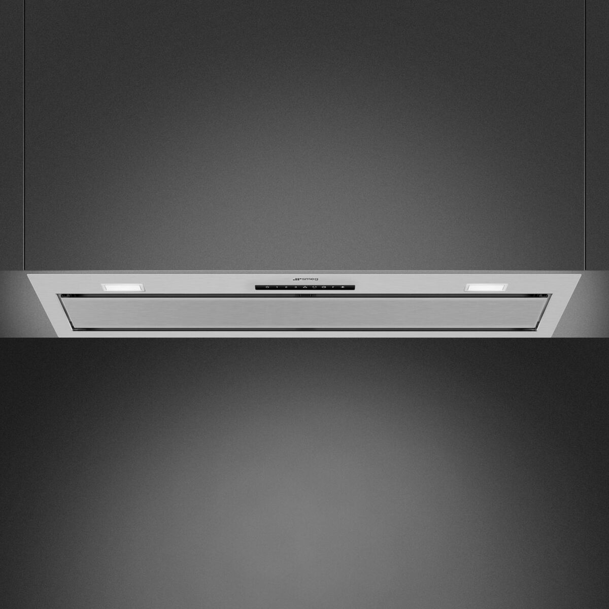 KSG9P4X integrert ventilator 90 cm, rustfritt stål