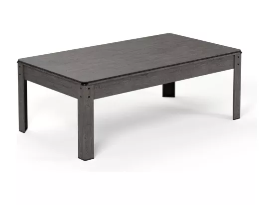 Billard Américain convertible table 8places KITBILL 7Ft - 226,5 x 126,5 x 80 cm Plateau dînatoire et accessoires inclus - Gris