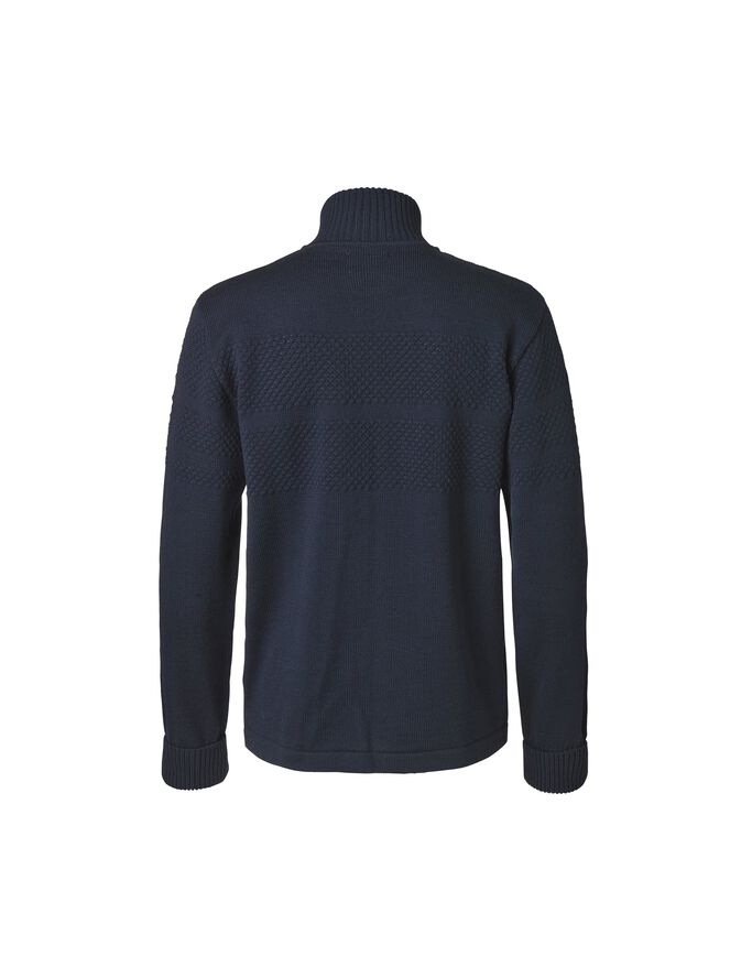 Mads Nørgaard - Copenhagen Wool Klemens Zip Knit Blå