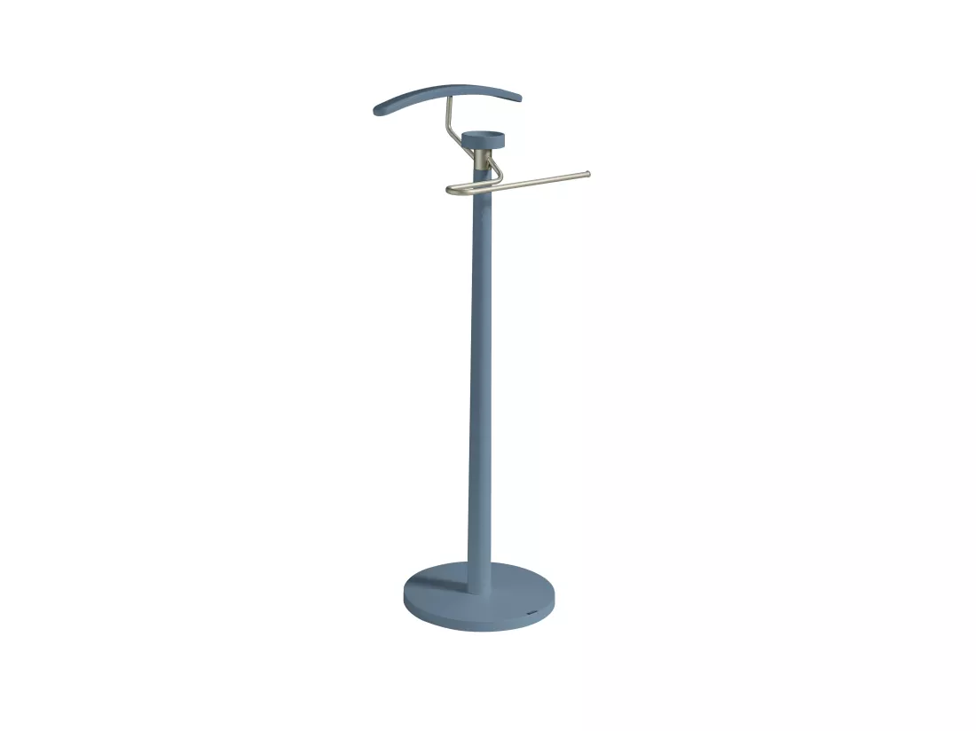 Valet de nuit - H112cm x L46cm x P34cm - hêtre massif bleu - Bold