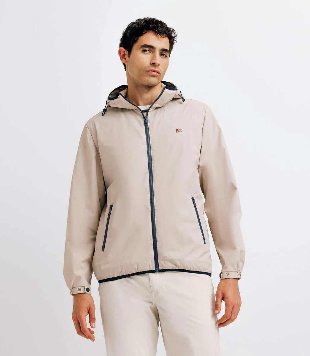 Blouson coupe vent écru
