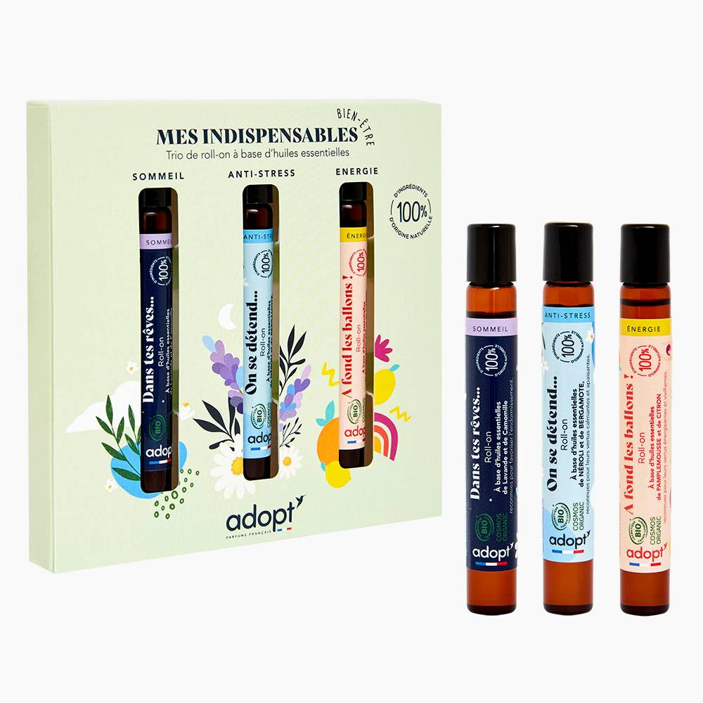Trio roll-on Coffret Roll on Dans tes rêves + Roll on On se détend + Roll on A fond les ballons