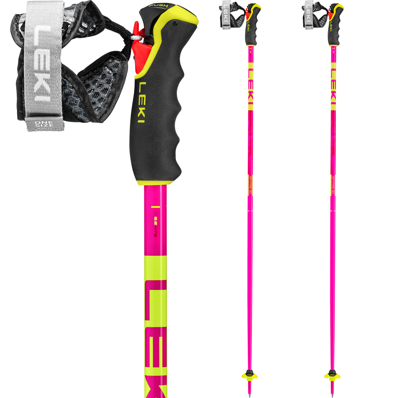 Leki Spitfire 3D neonmagenta/neonyellow/berry | Leki Alpin Skistöcke | Leki | L | MARKEN | XSPO