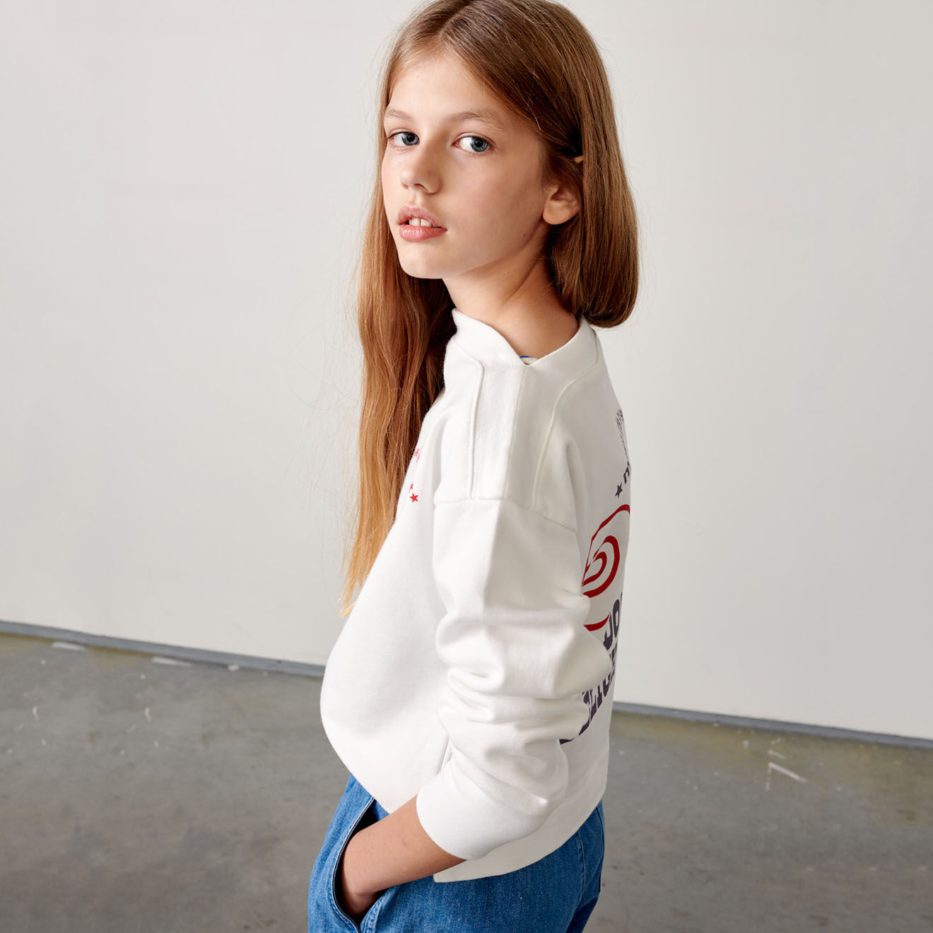 Bellerose Sweat Biba en Coton blanc