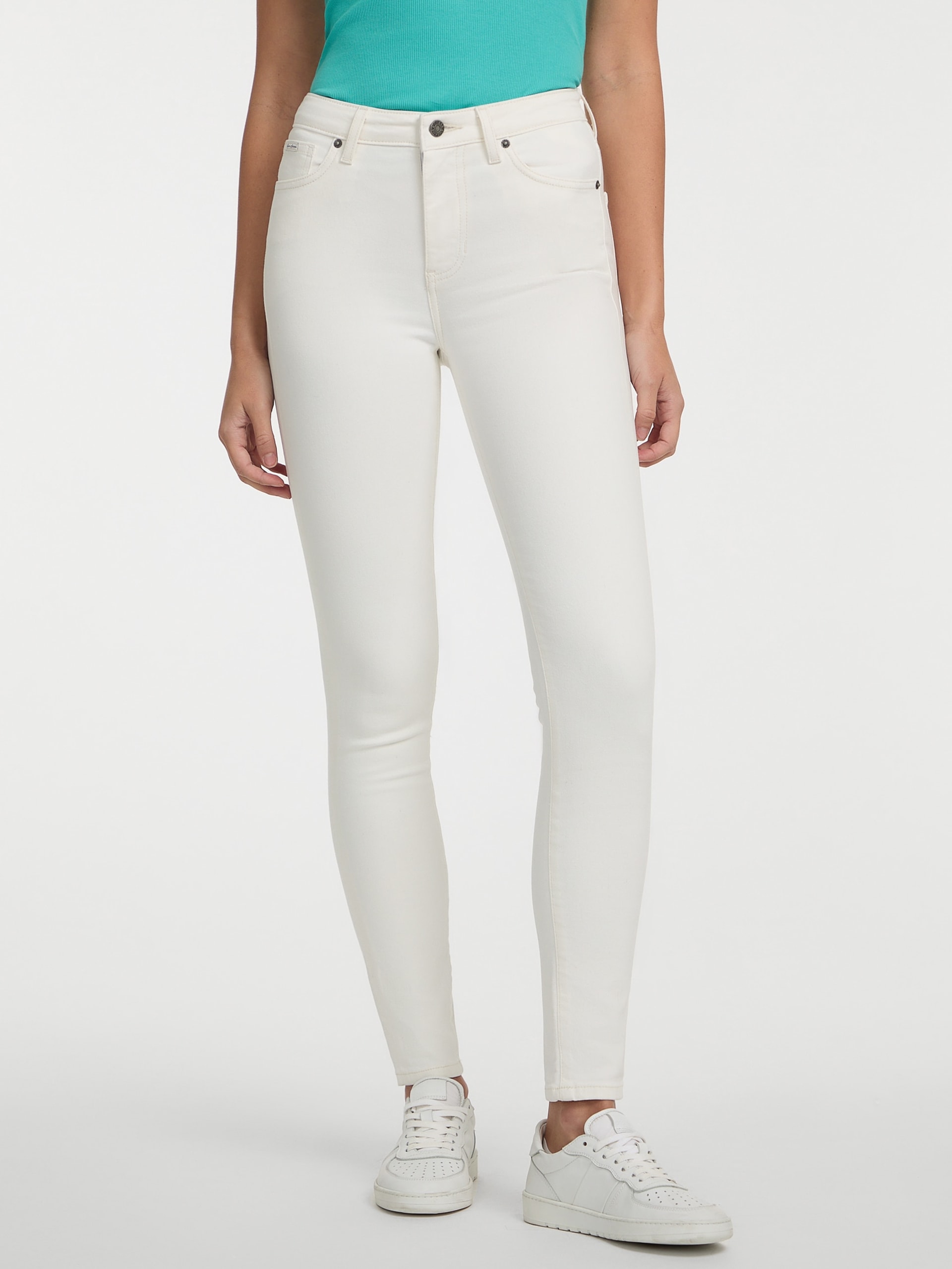 Calça jeans skinny de cintura alta G05