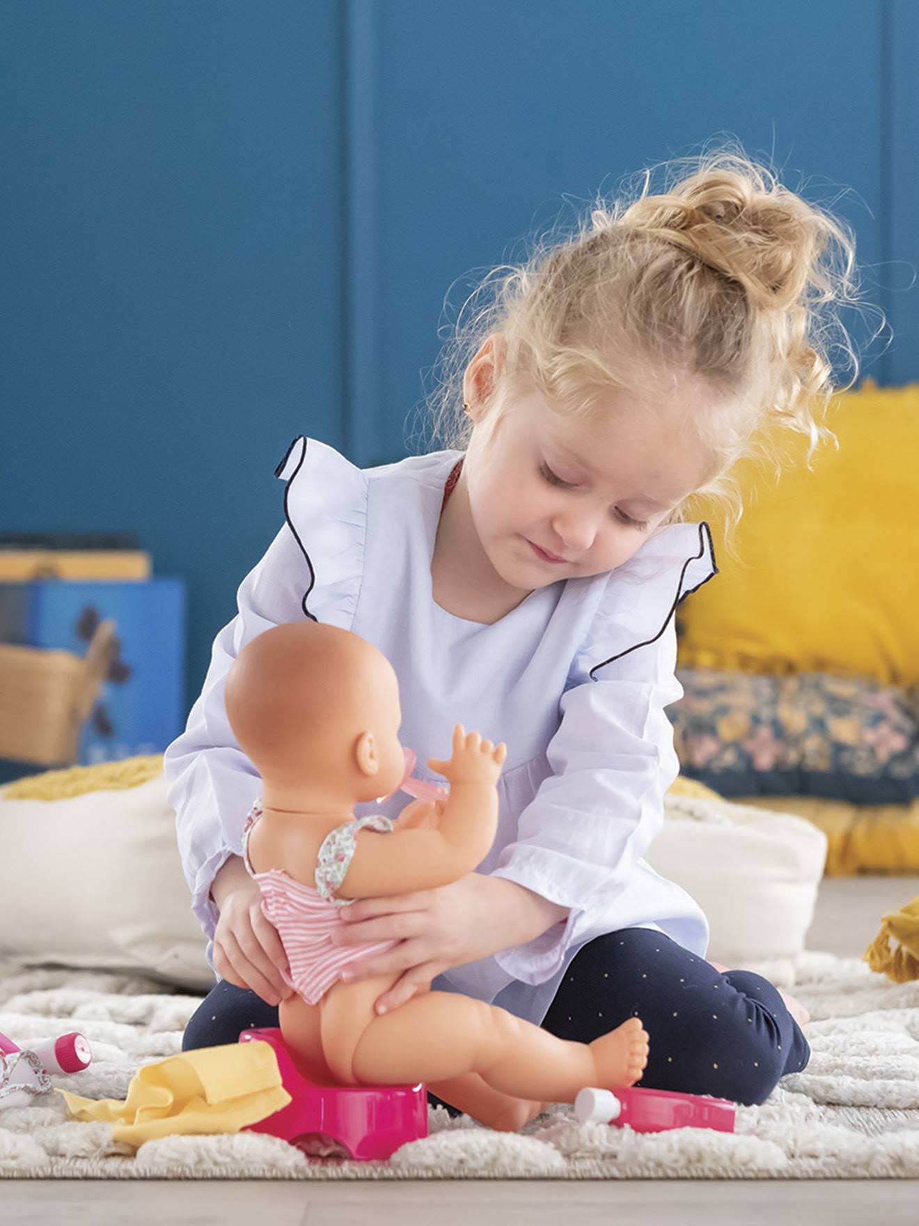 Kit de acessórios para troca de fraldas com estampa floral