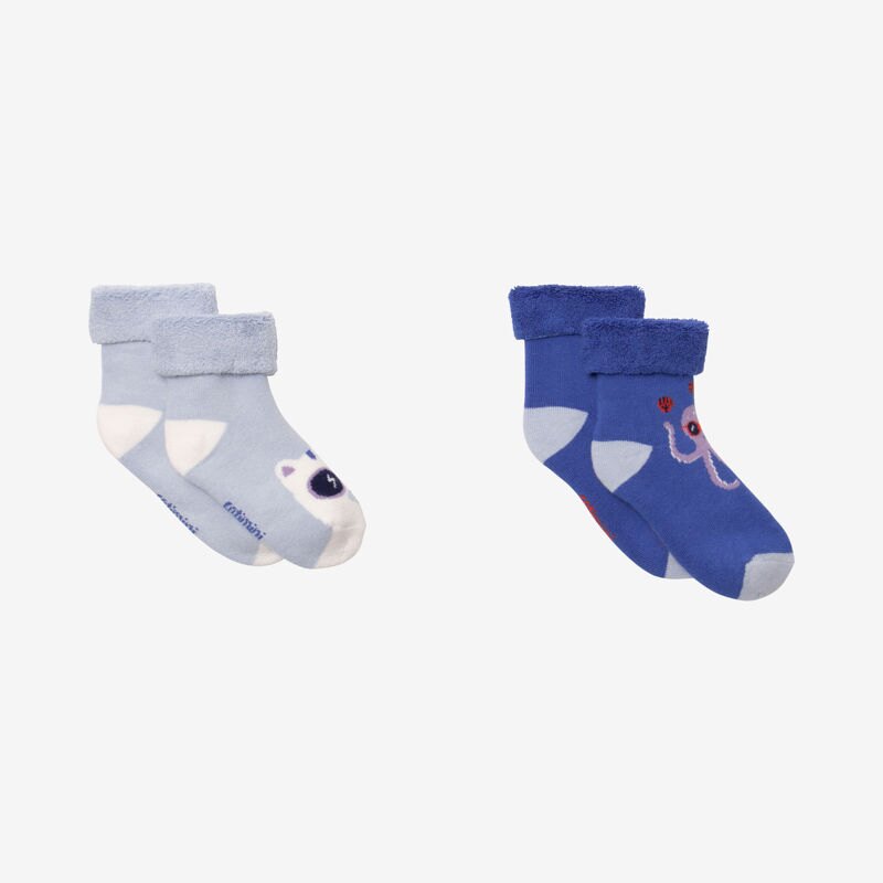 Chaussettes bébé bleues Catimini Bleu