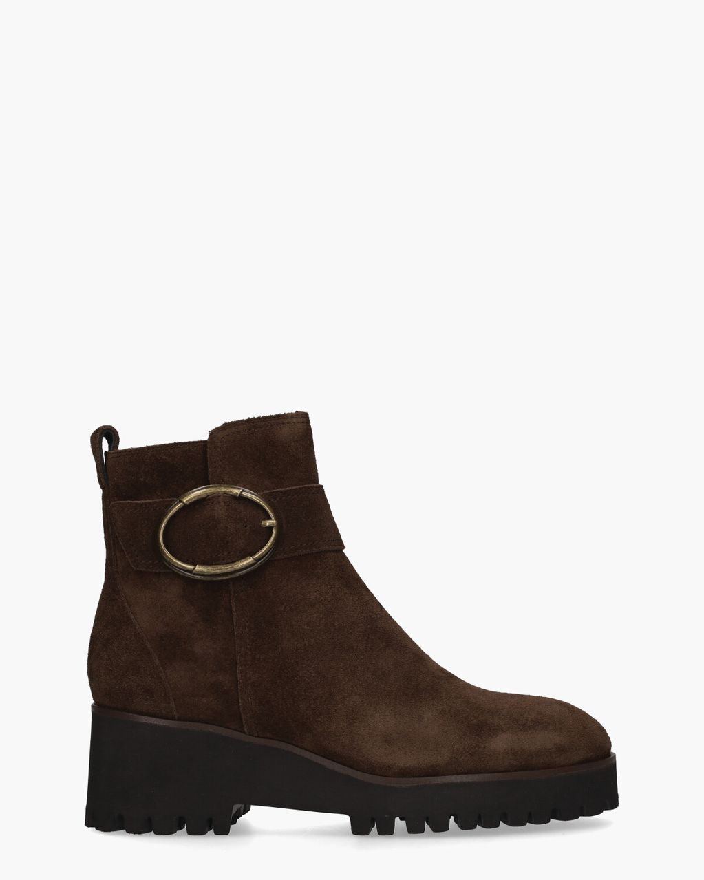 Di Lauro Palmyra Donkerbruin Dames Enkelboots
