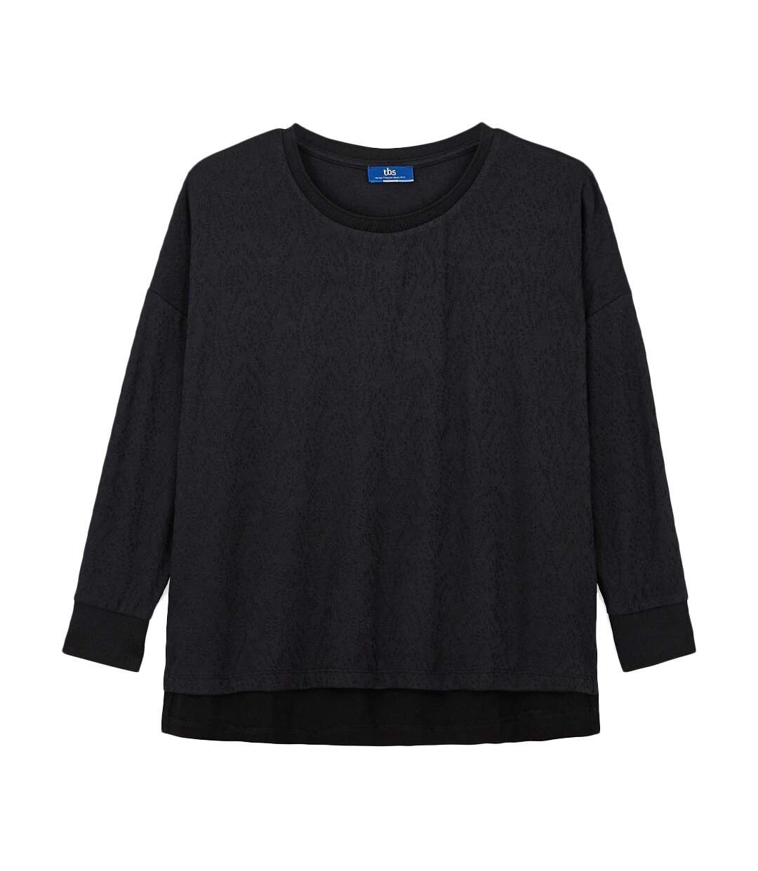 T-shirt Noir Femme TBS Cleli