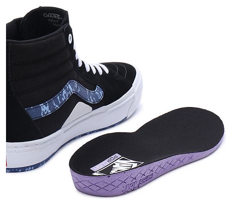 Chaussures Vans SK8-Hi Marble Noir / Blanc / Bleu