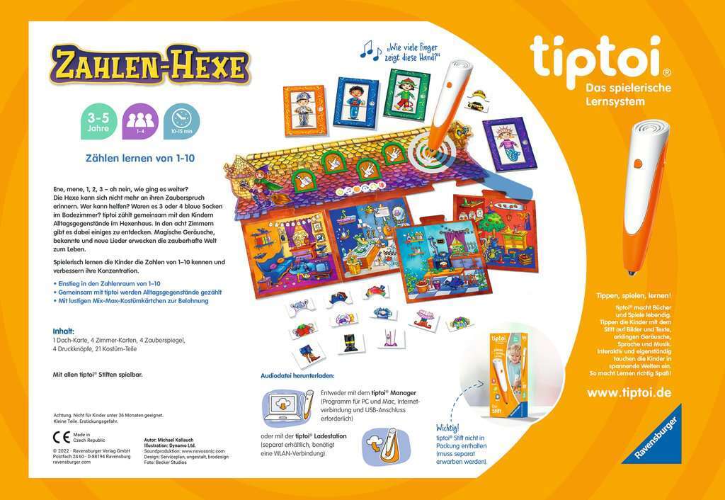 Ravensburger Spiel tiptoi® Zahlen-Hexe