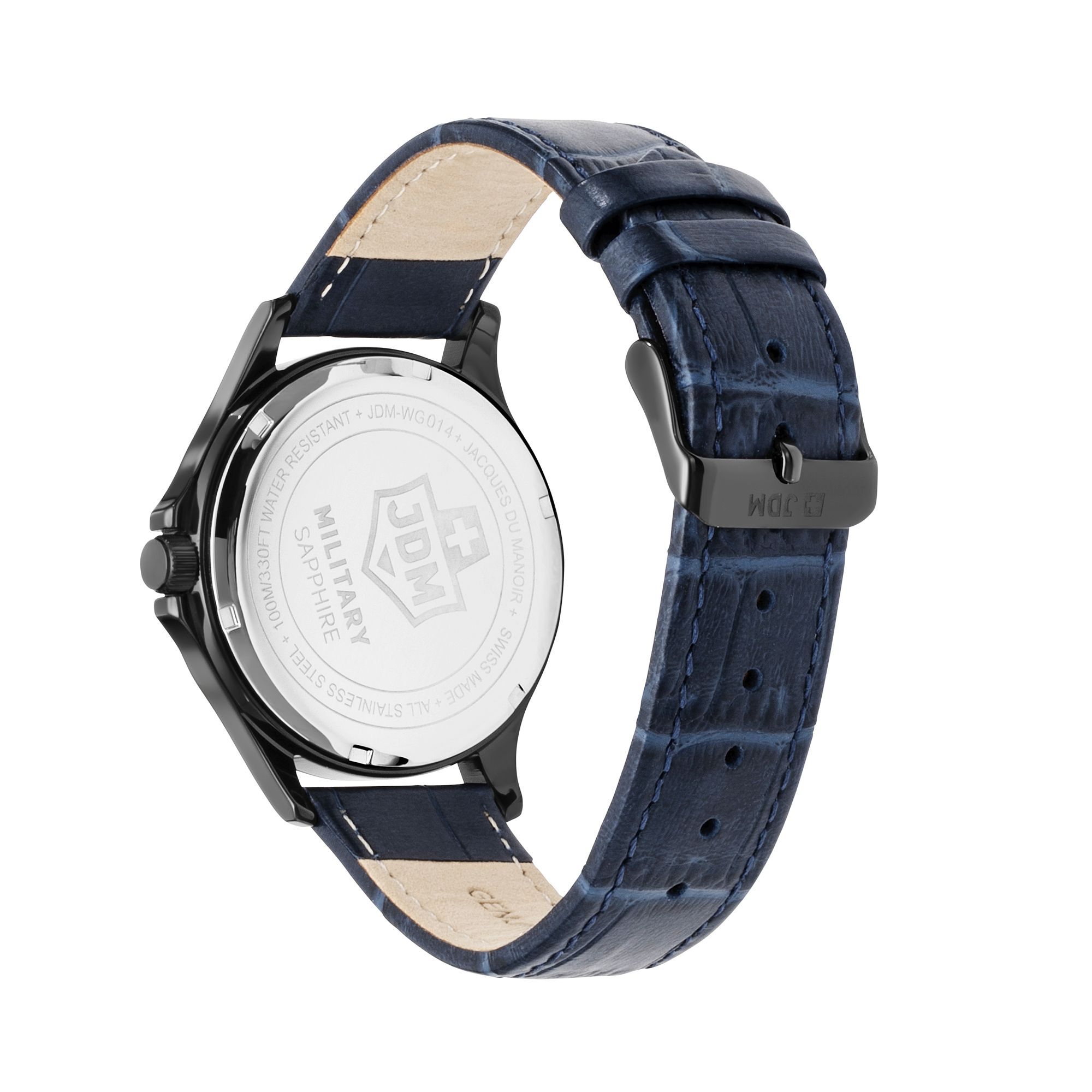 JDM Military Herren Armbanduhr Alpha Big Date 2021 Edelstahl JDM-WG014-09