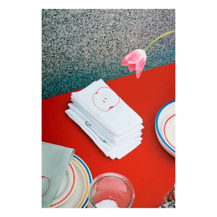 Hay Serviettes de table Sobremesa - Set de 4 | Blanc