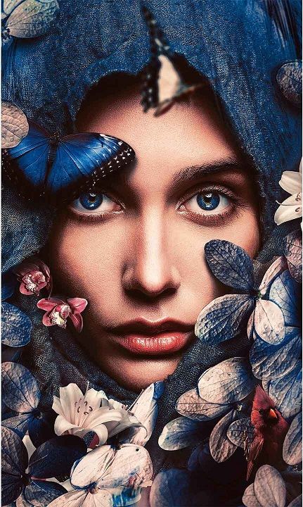 Schilderij Mesmerizing eyes 010