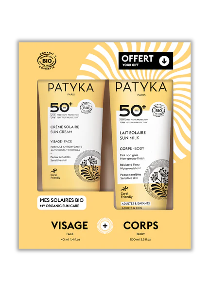 Patyka Mes Solaires Bio SPF50+ Visage : 40 mL / Corps : 100 mL