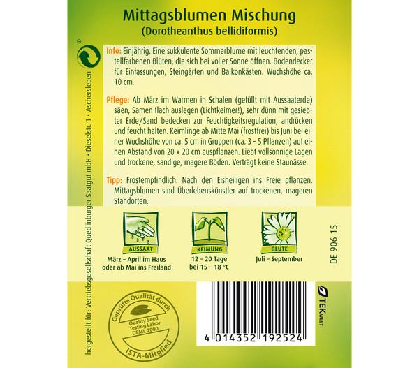 Quedlinburger Samen Mittagsblume 'Mischung'