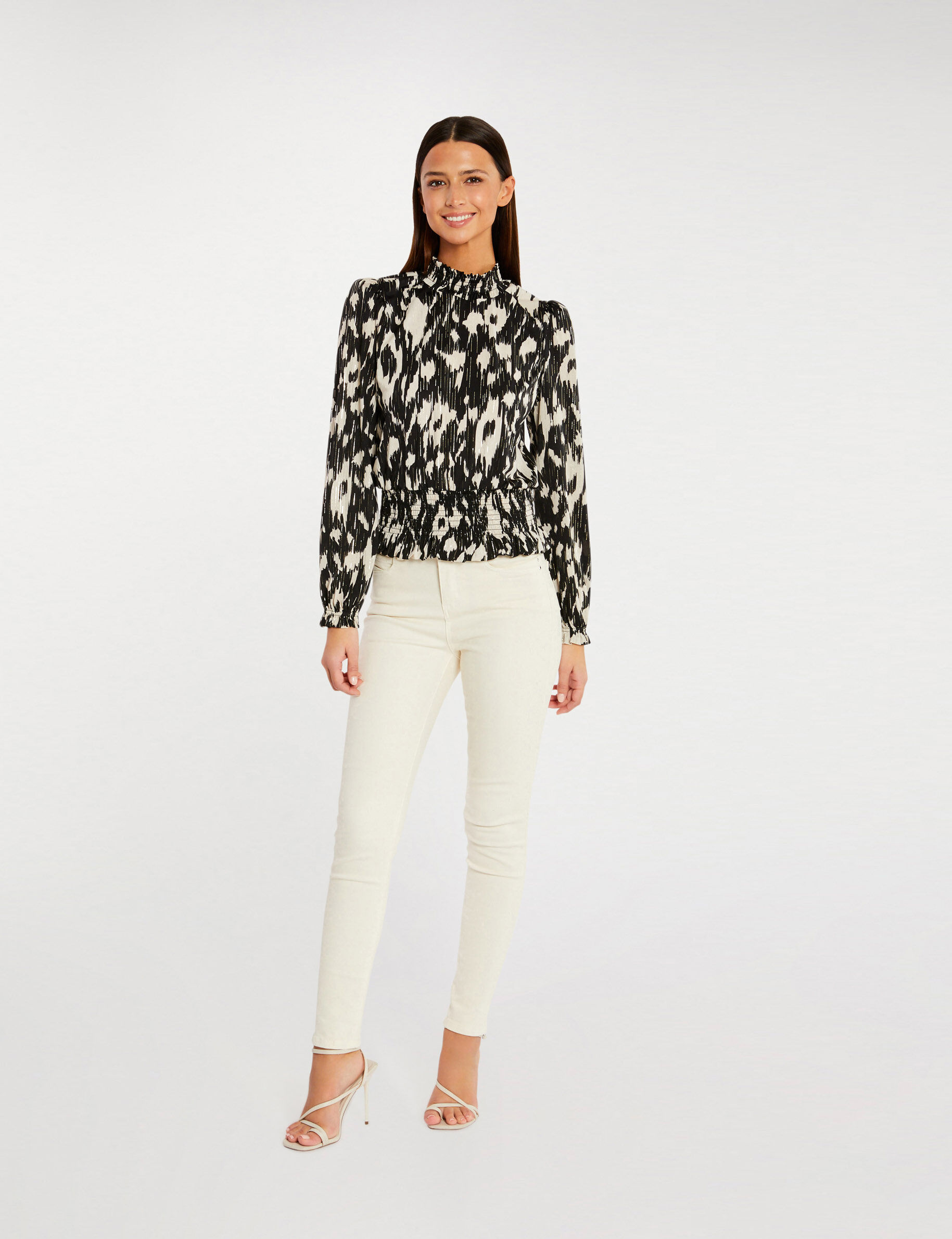 T-shirt à manches longues multico femme - multico