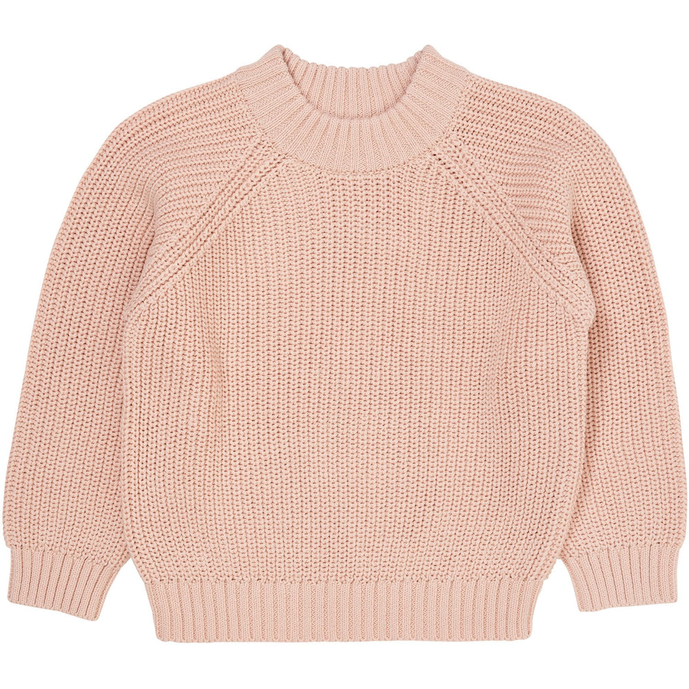 Køb COPENHAGEN COLORS Dusty Rose Strikket Classic Rib Bluse